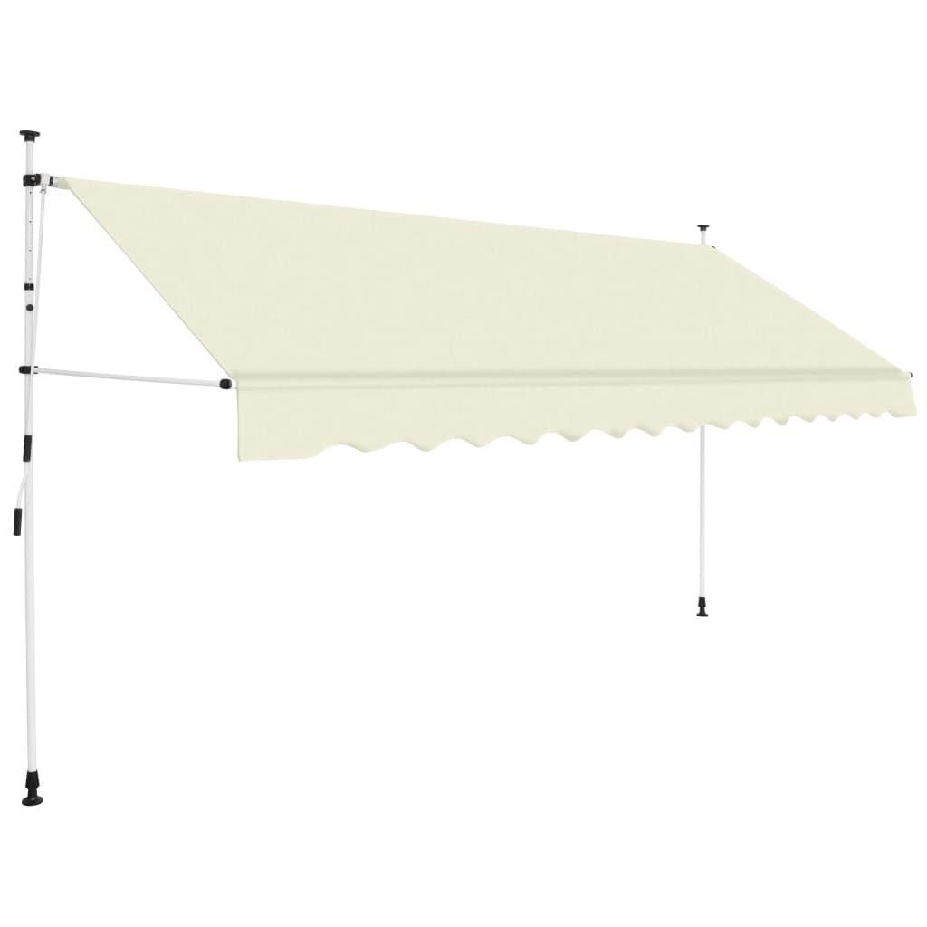 Auvent Manuel R�tractable 350 Cm Cr�me