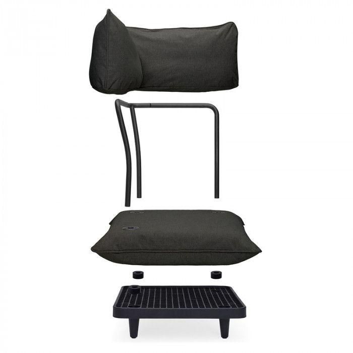 Module Fauteuil D'angle Pour Canap� Fatboy Paletti - Gris Orage - 3
