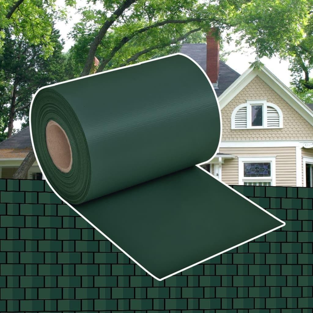 Brise-Vue Pour Clture En Pvc Vert En Rouleau 70 X 0,19 M - 2
