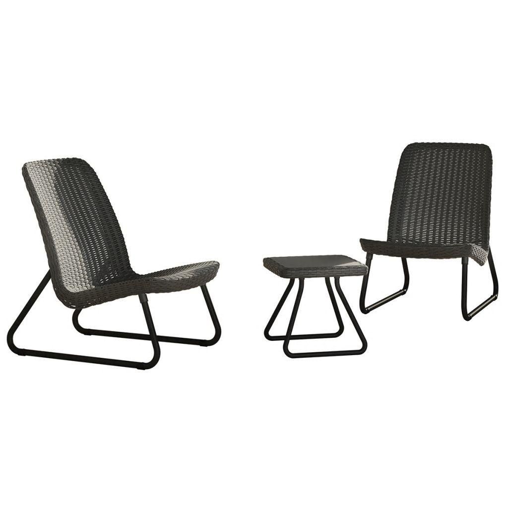 Keter Salon De Jardin 3 Pcs Rio Graphite