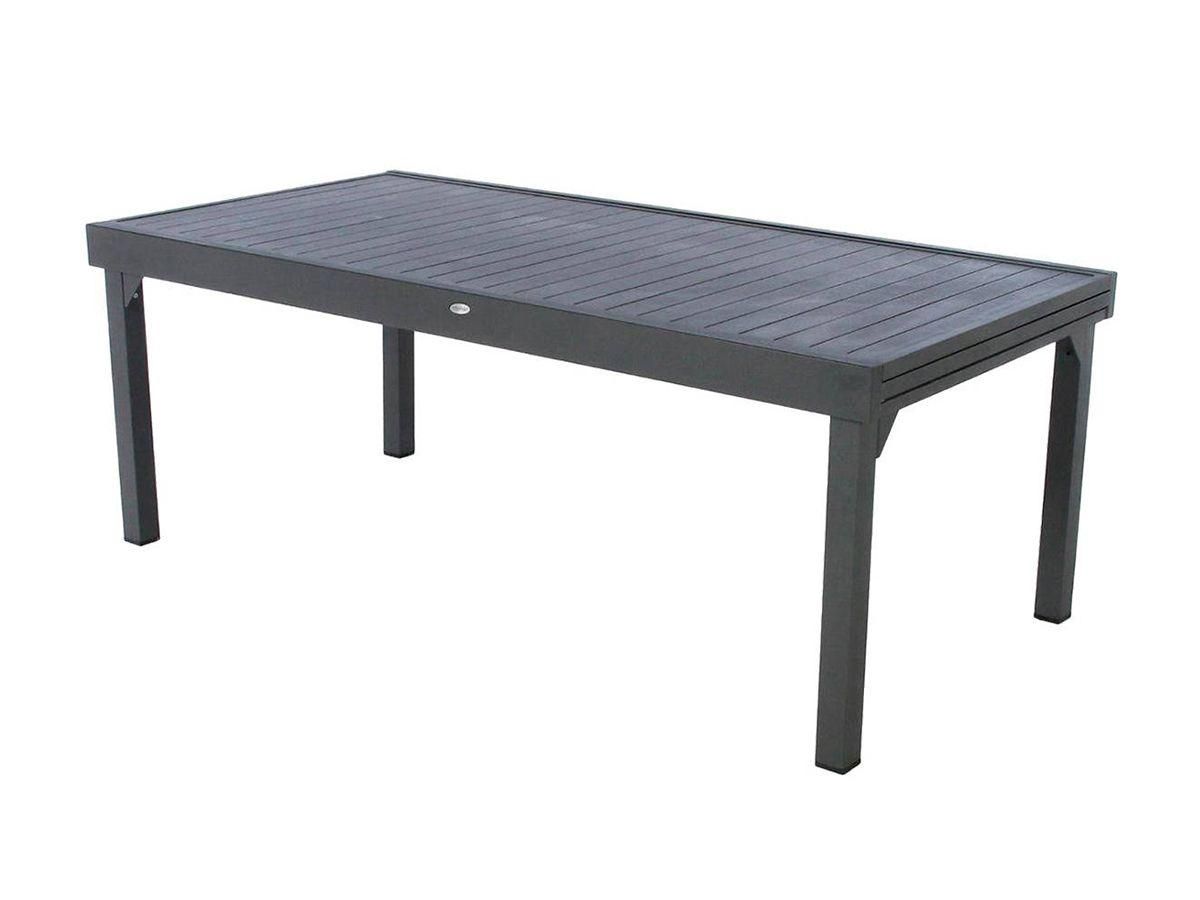 Table Extensible Rectangulaire Alu Piazza 10/12 Places Graphite Hespride - 3