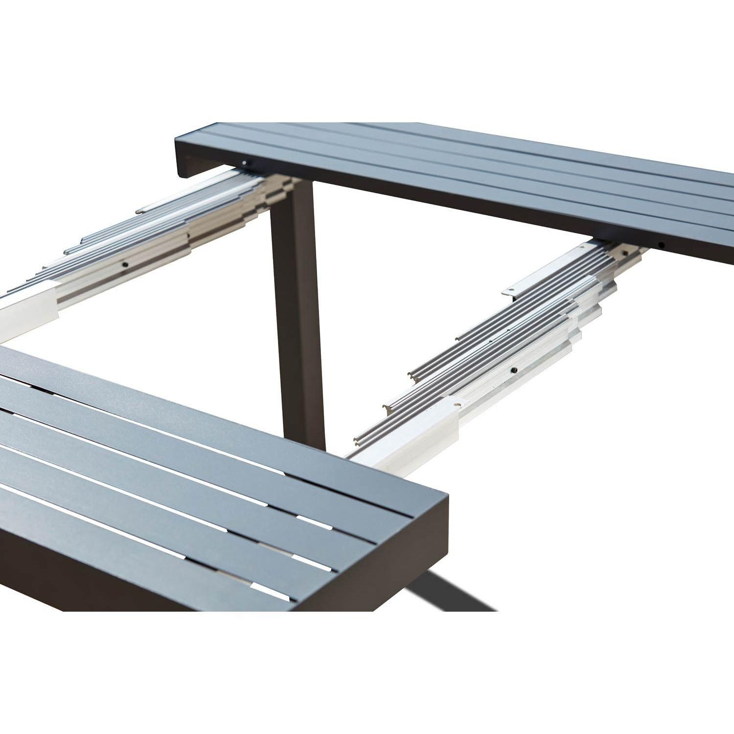 Olhao - Console Extensible Aluminium - 2/10 Pl - 3