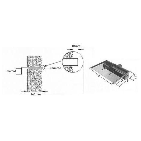 Lame d'eau 600 x 150mm - cascade pour piscine - 4