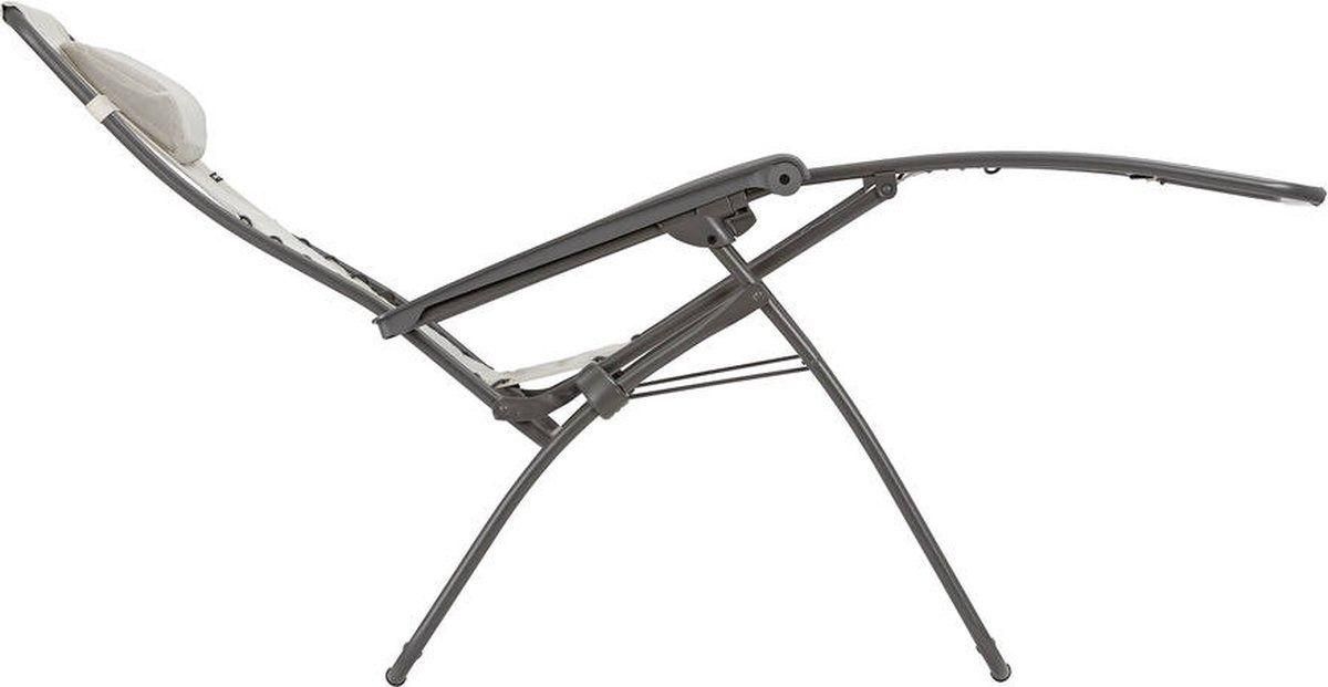 Fauteuil Relax De Jardin Pliant Rsxa Multiposition Avec Ttire Beige Seigl... - 4