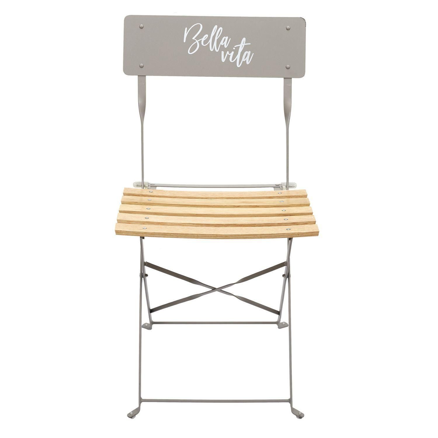 Lot De 2 Chaises Pliantes Bella Vita - Taupe - 2