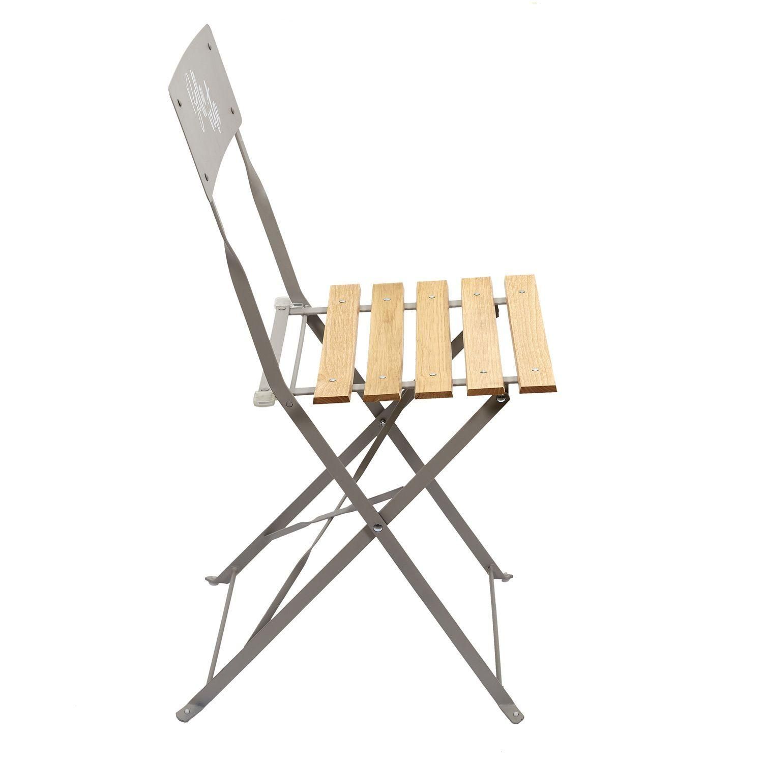 Lot De 2 Chaises Pliantes Bella Vita - Taupe - 3