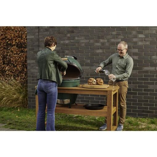Support barbecue eucalyptus large sans roue - 3