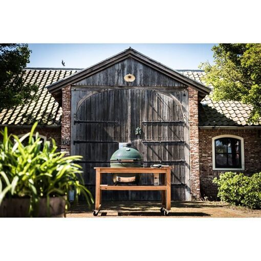Support barbecue eucalyptus large sans roue - 4