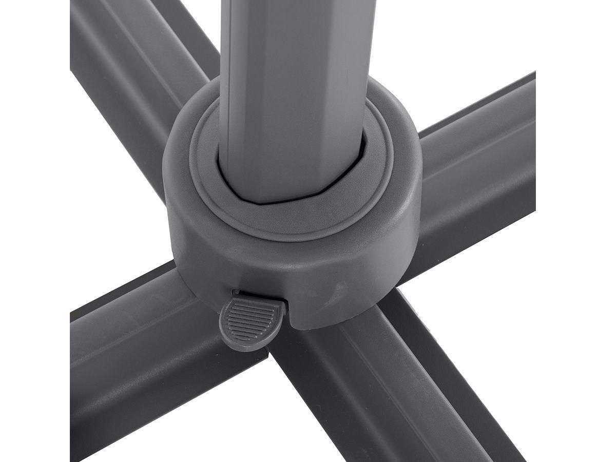Parasol Dport Et Inclinable Carr Bleu Canard Elea - 3 X 3 M - Hespride - 2