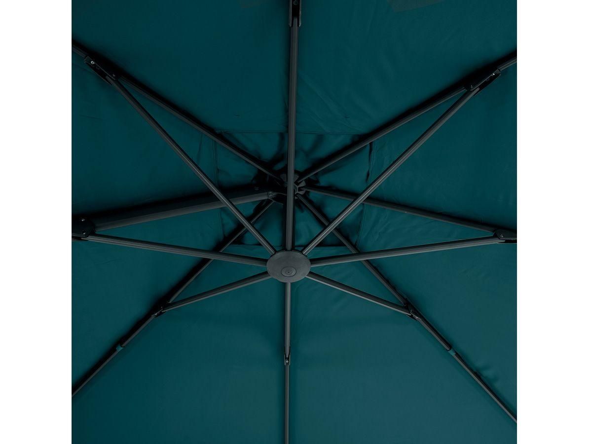 Parasol Dport Et Inclinable Carr Bleu Canard Elea - 3 X 3 M - Hespride - 3
