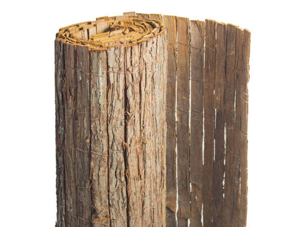 Brise Vue En corces De Pin Naturel - 6 Rouleaux De 1 X 5 M - Jardideco