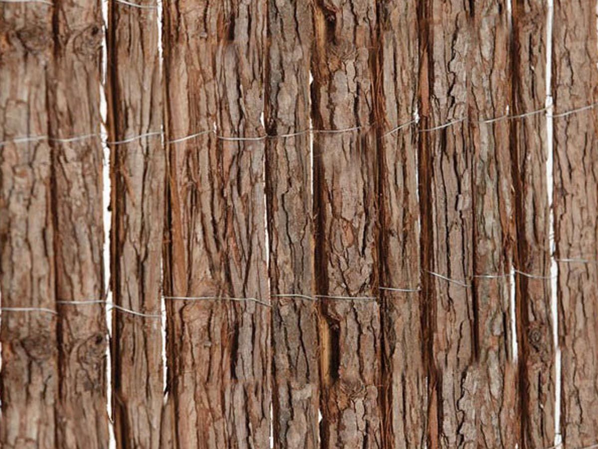 Brise Vue En corces De Pin Naturel - 6 Rouleaux De 1 X 5 M - Jardideco - 3