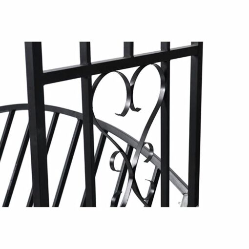 Gloriette De Jardin Noire Avec Banc - 5