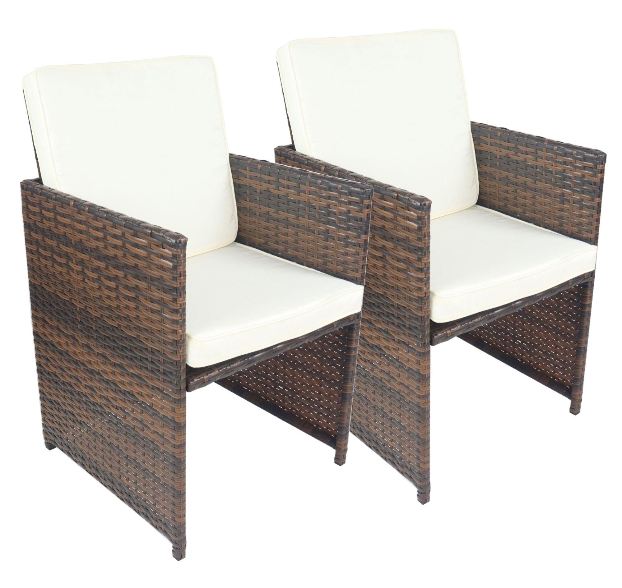 Vcm 3 Pcs. Salon De Jardin Balcon Set Meubles De Jardin Verre Table Chaises... - 2