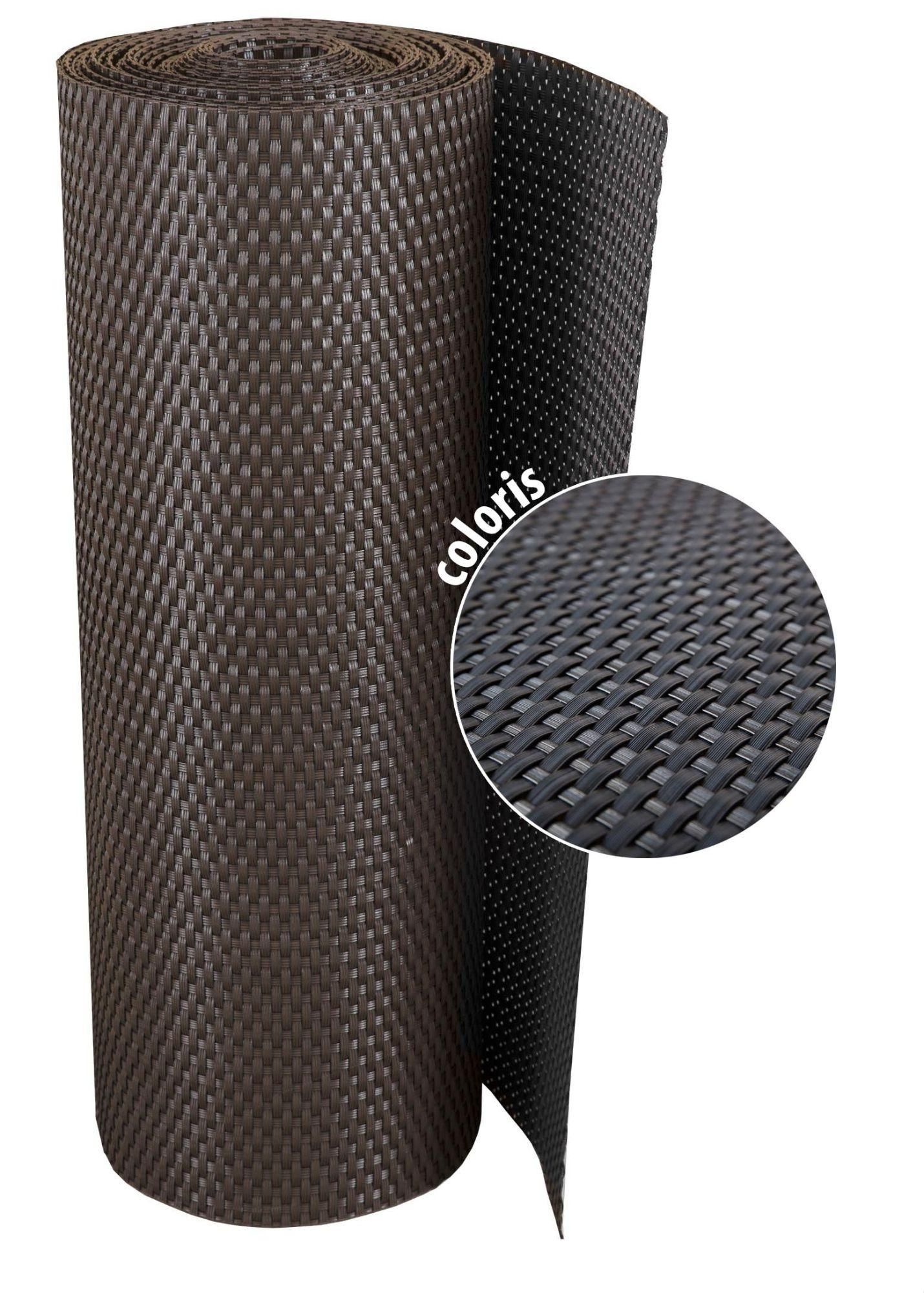 Brise-Vue En Rsine Tresse Pour Balcon Et Clture Coloris Anthracite 0.9 X...