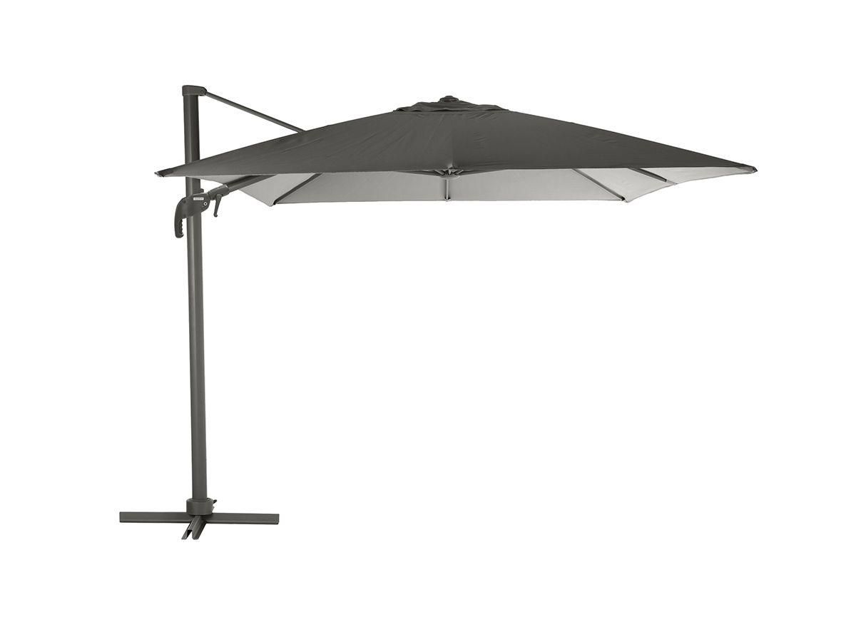 Parasol Dport Et Inclinable Carr Ardoise Elea - 3 X 3 M - Hespride