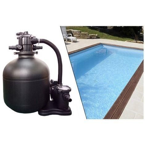 Groupe de filtration plati clair premium 10m3/h pour piscines hors sol jusq... - 2