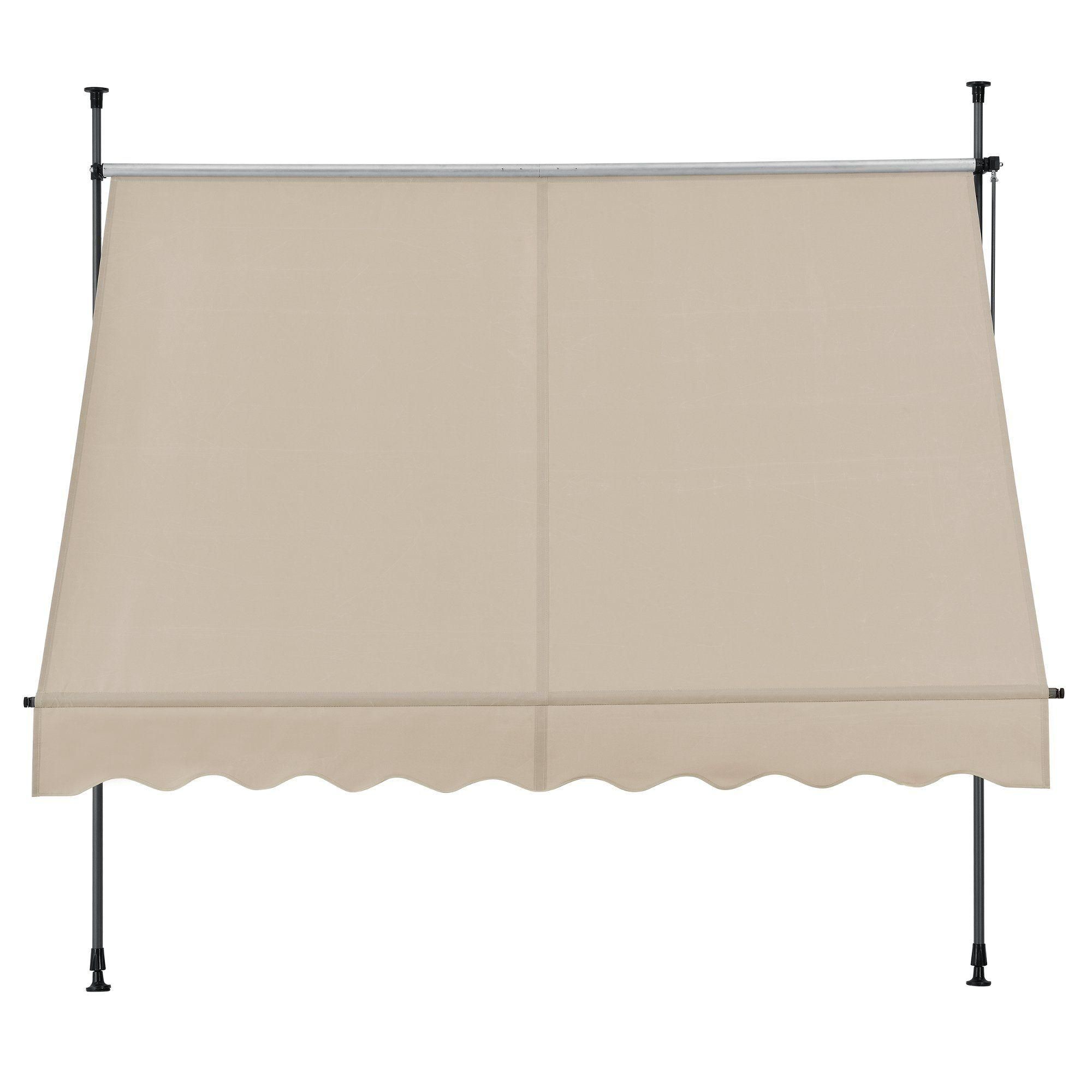 Brise-Soleil Mtal Et Polyester Hauteur Variable 150 X 120 X 200-300 Cm Sab... - 2