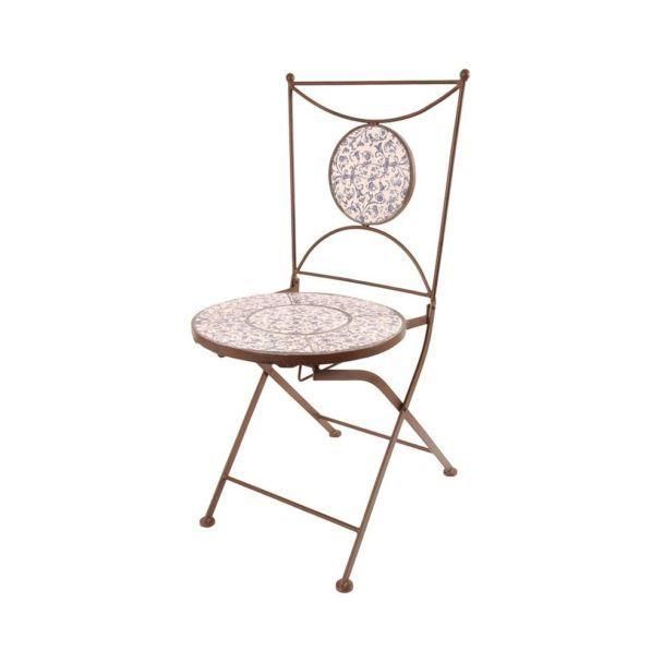 Chaise Jardin Fer Forg� C�ramique - 3