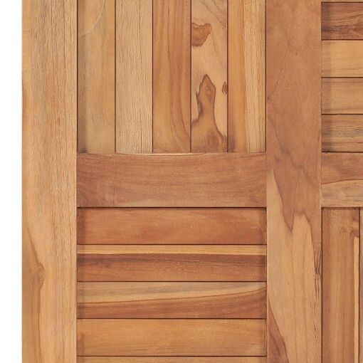 Dessus De Table Bois De Teck Solide 60x60x2,5 Cm - 4