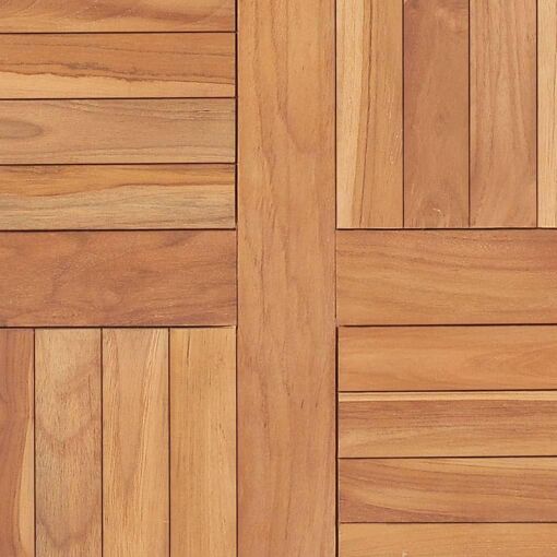 Dessus De Table Bois De Teck Solide 60x60x2,5 Cm - 5
