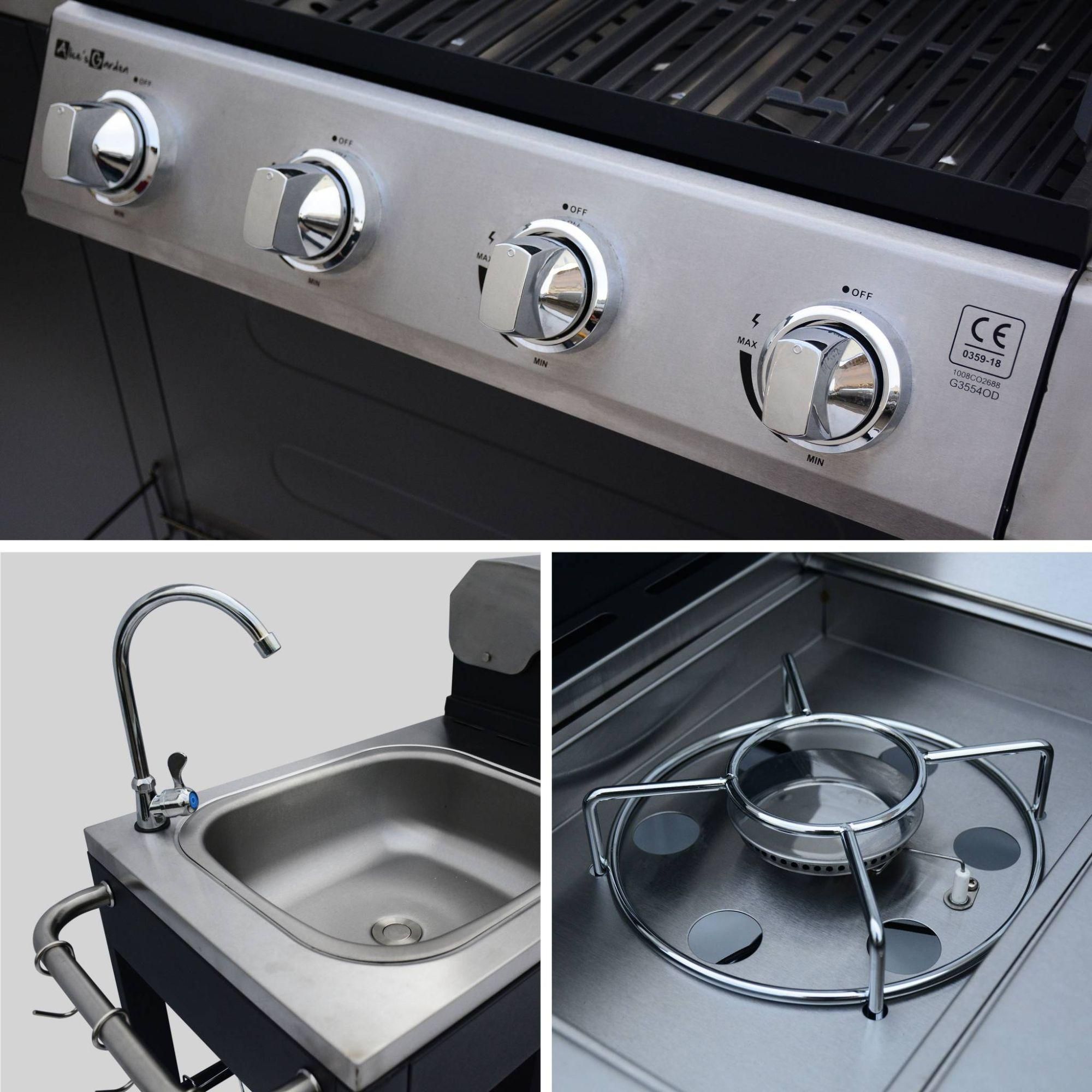 Barbecue. Cuisine Ext�rieure Gaz - D'artagnan - Barbecue 5 Br�leurs Dont 1 ... - 4