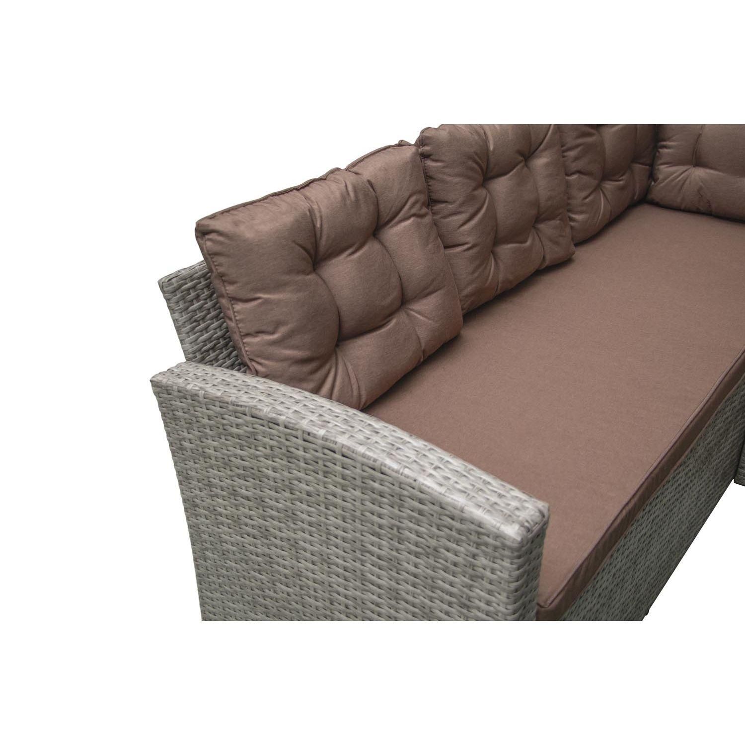 Moorea Salon De Jardin Rsine Gris & Caf 8 Places - 3