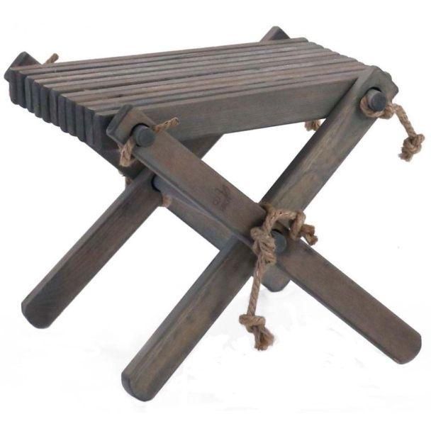 Repose Pieds Table Basse Lilly Pin Gris