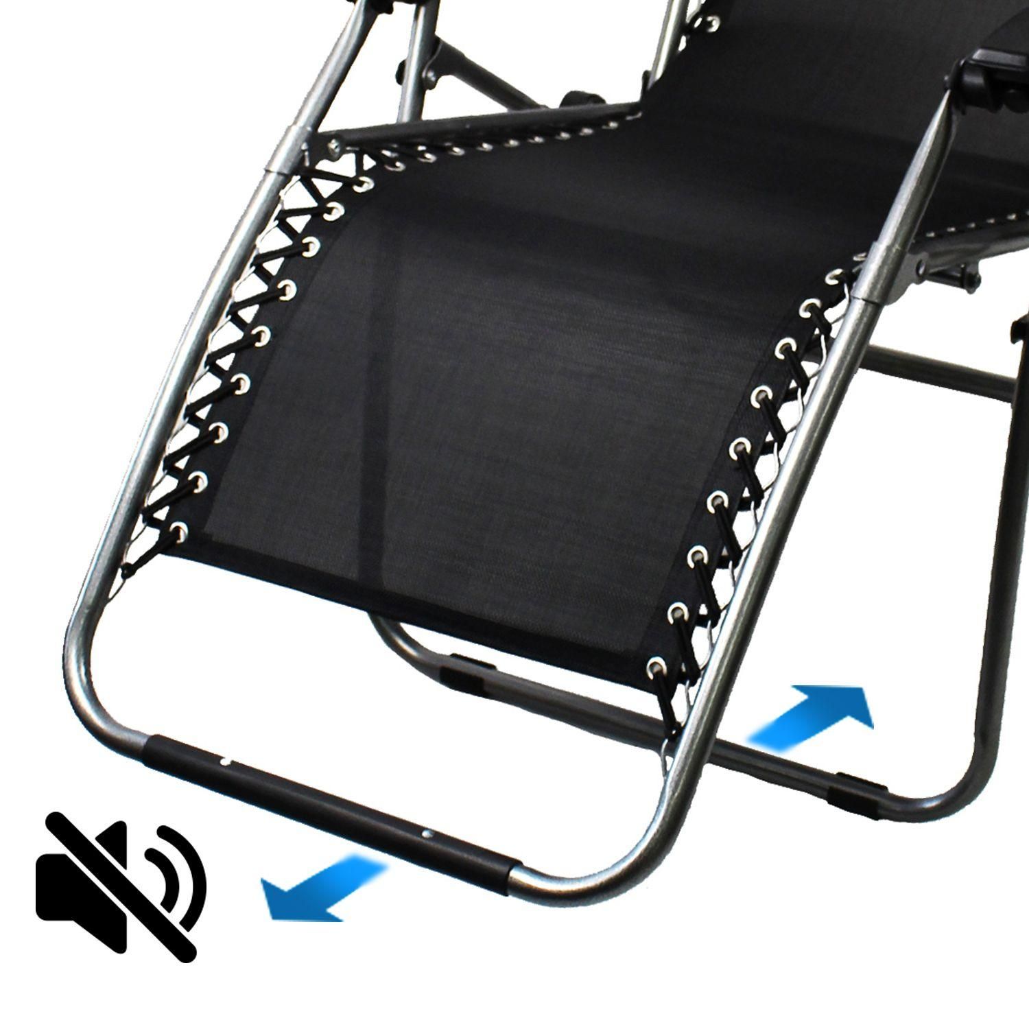 Transat En Textilne De Jardin, Chaise Longue Inclinable, 165 X 112 X 65 Cm... - 6