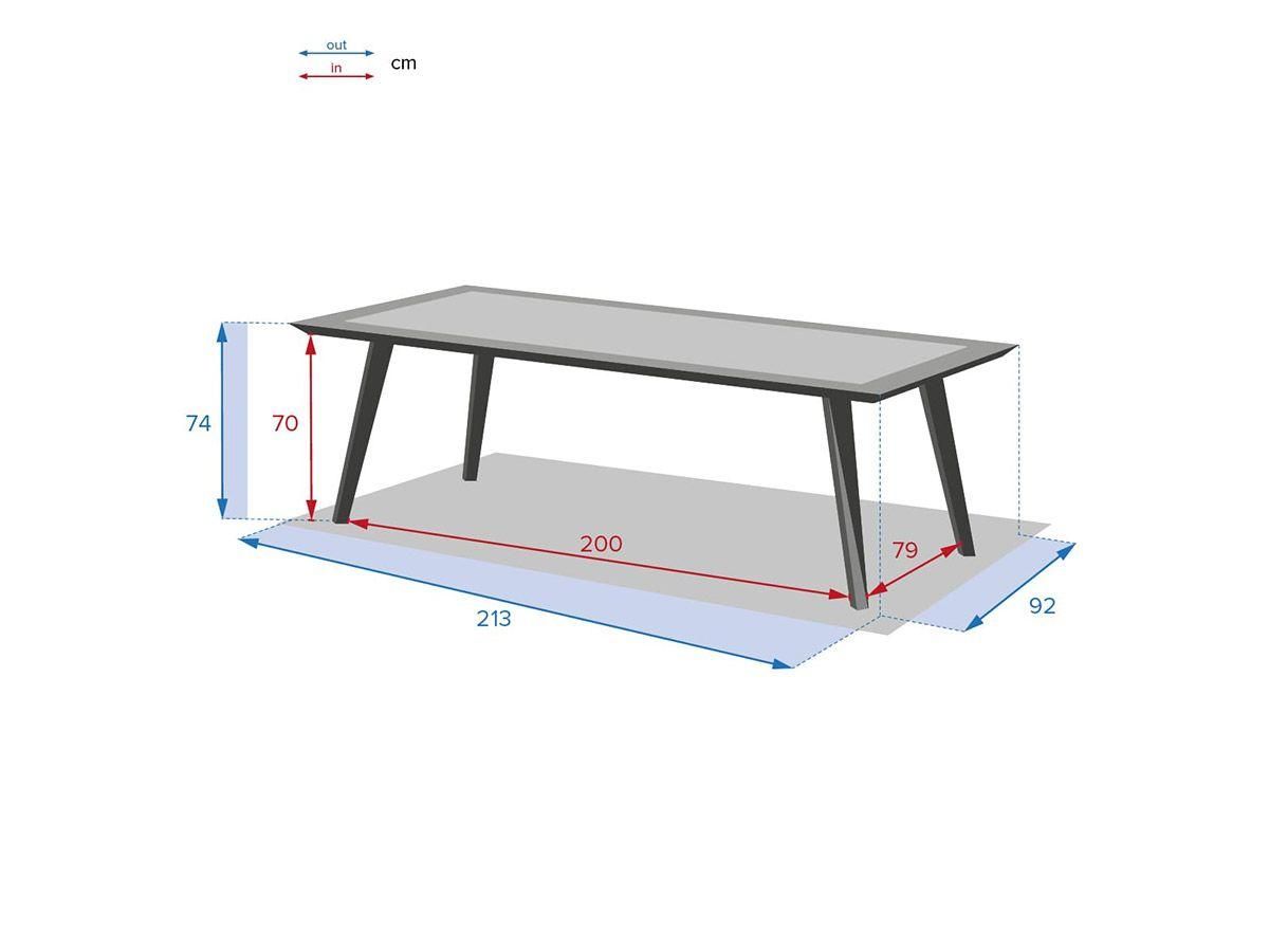 Table De Jardin En Acier �poxy Lambada - 8 Places - Hesp�ride - 6