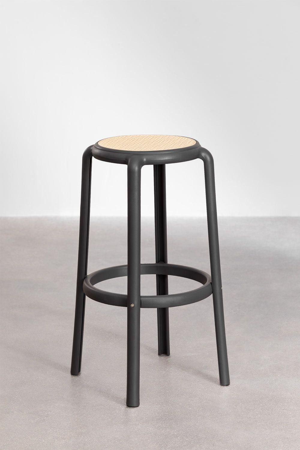 Pack De 2 Tabourets Hauts Omara Gris Graphite - 6