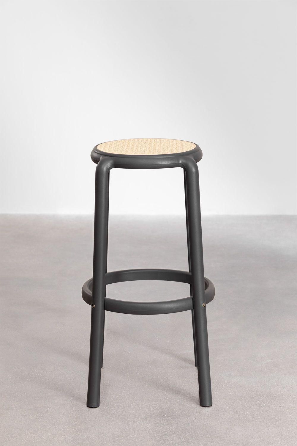 Pack De 2 Tabourets Hauts Omara Gris Graphite - 7