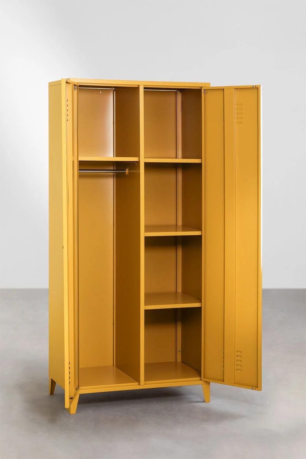 Armoire De Casier  2 Portes En Acier Pohpli Jaune Albero - 3