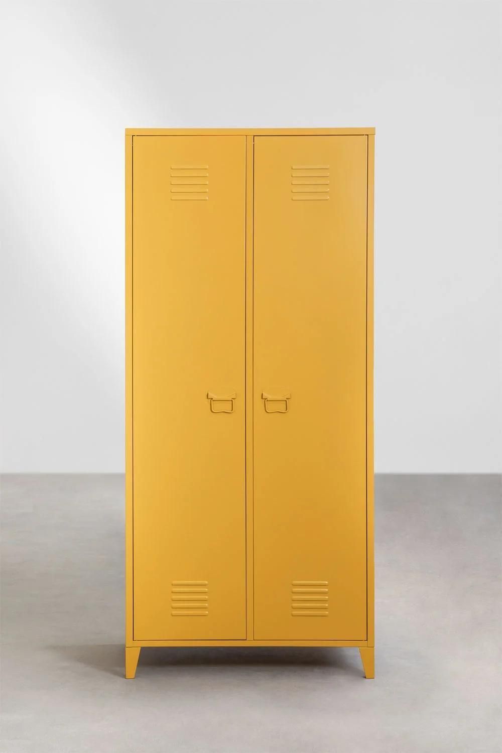 Armoire De Casier  2 Portes En Acier Pohpli Jaune Albero - 4
