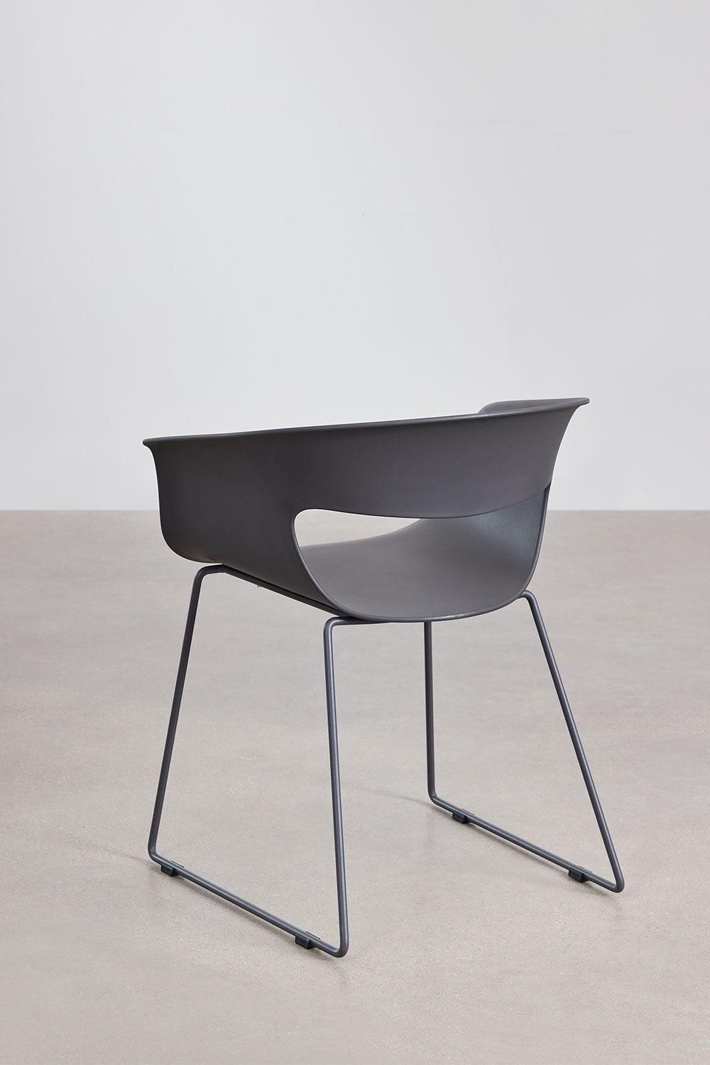 Pack De 4 Chaises De Salle � Manger Alanys Gris Graphite - 5