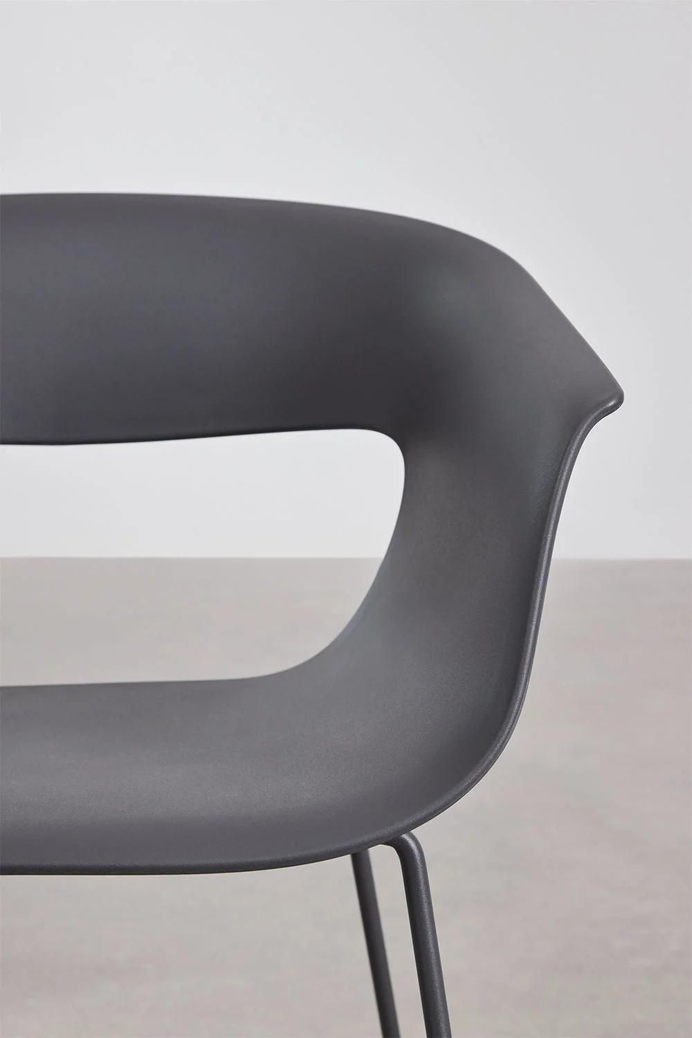 Pack De 4 Chaises De Salle � Manger Alanys Gris Graphite - 7