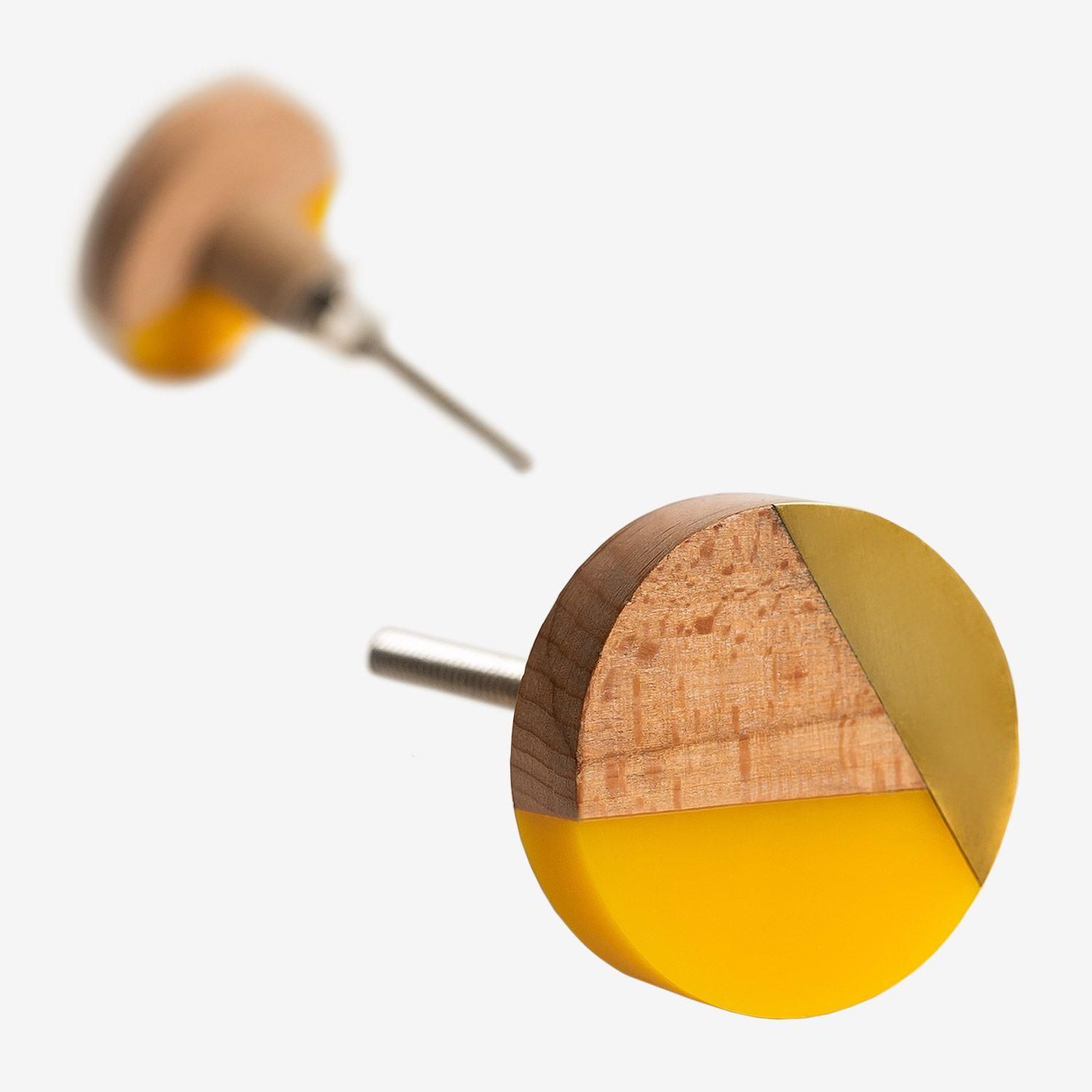 Set De 2 Poignes Ozzy Jaune Curry