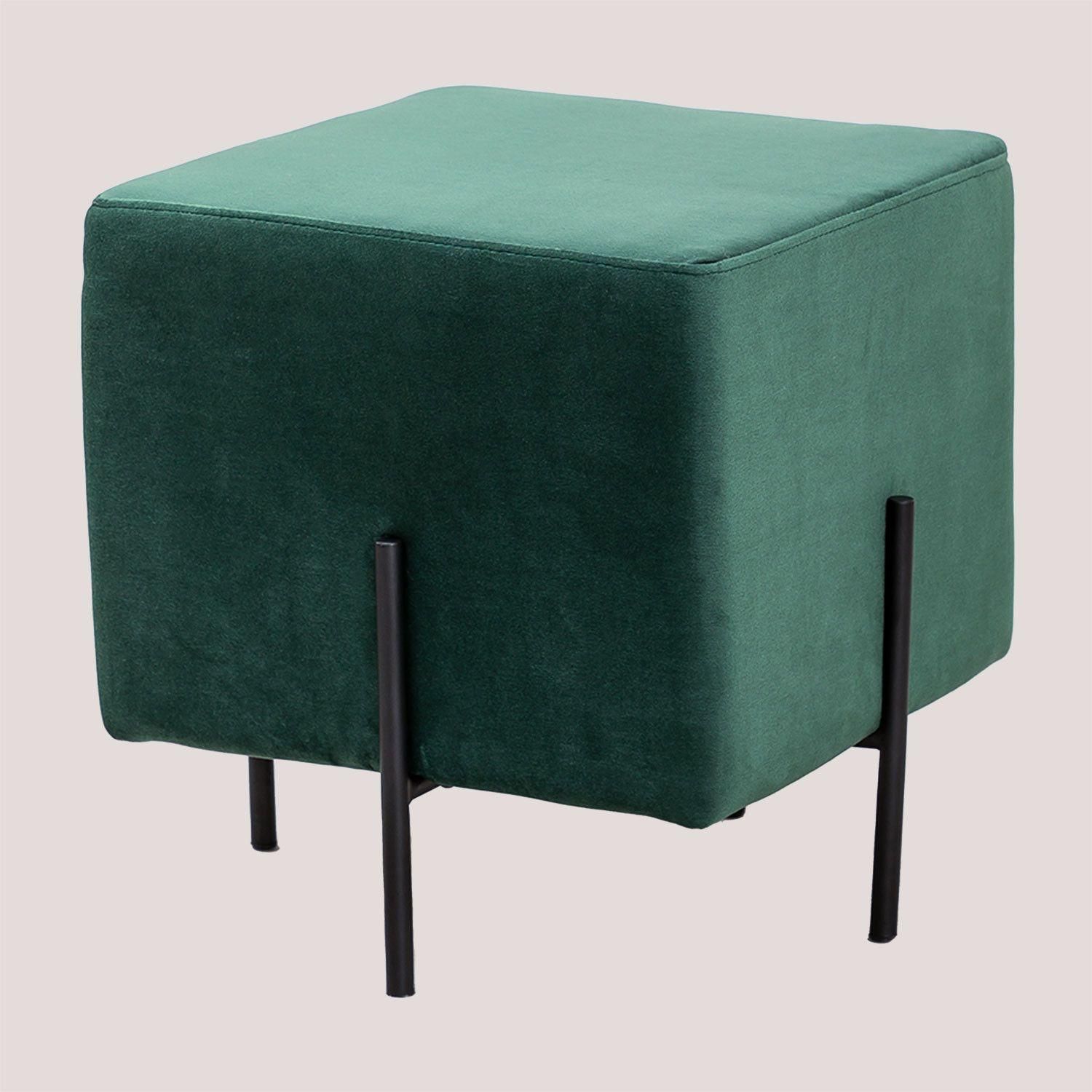 Tabouret Bas En Velours Sam