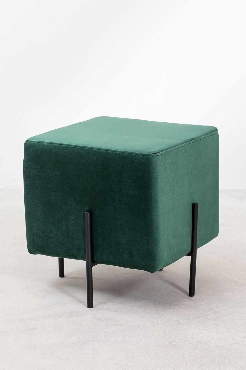 Tabouret Bas En Velours Sam - 2