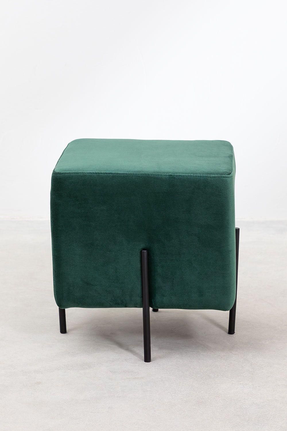 Tabouret Bas En Velours Sam - 3
