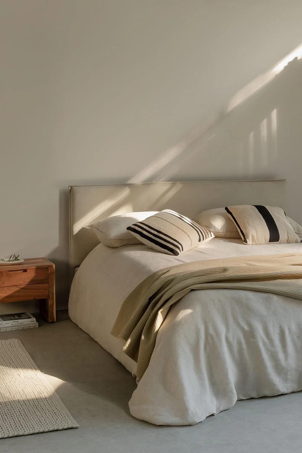 Lit Avec Sommier Coffre Tapiss� Lorea - 6