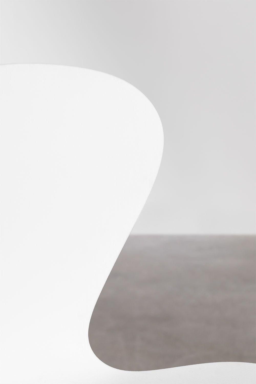 Pack De 2 Tabourets Hauts Uit Blanc Noir 66 Cm - 5