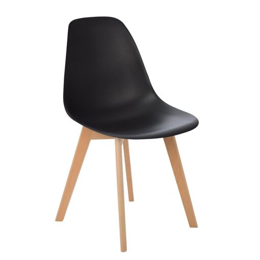 Chaise De Salle � Manger Nordique Scand Noir