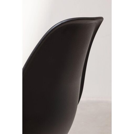 Chaise De Salle � Manger Nordique Scand Noir - 7