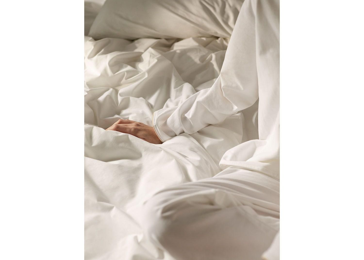 Housse De Couette En Percale De Coton 180 Fils Lesia Blanc - 2