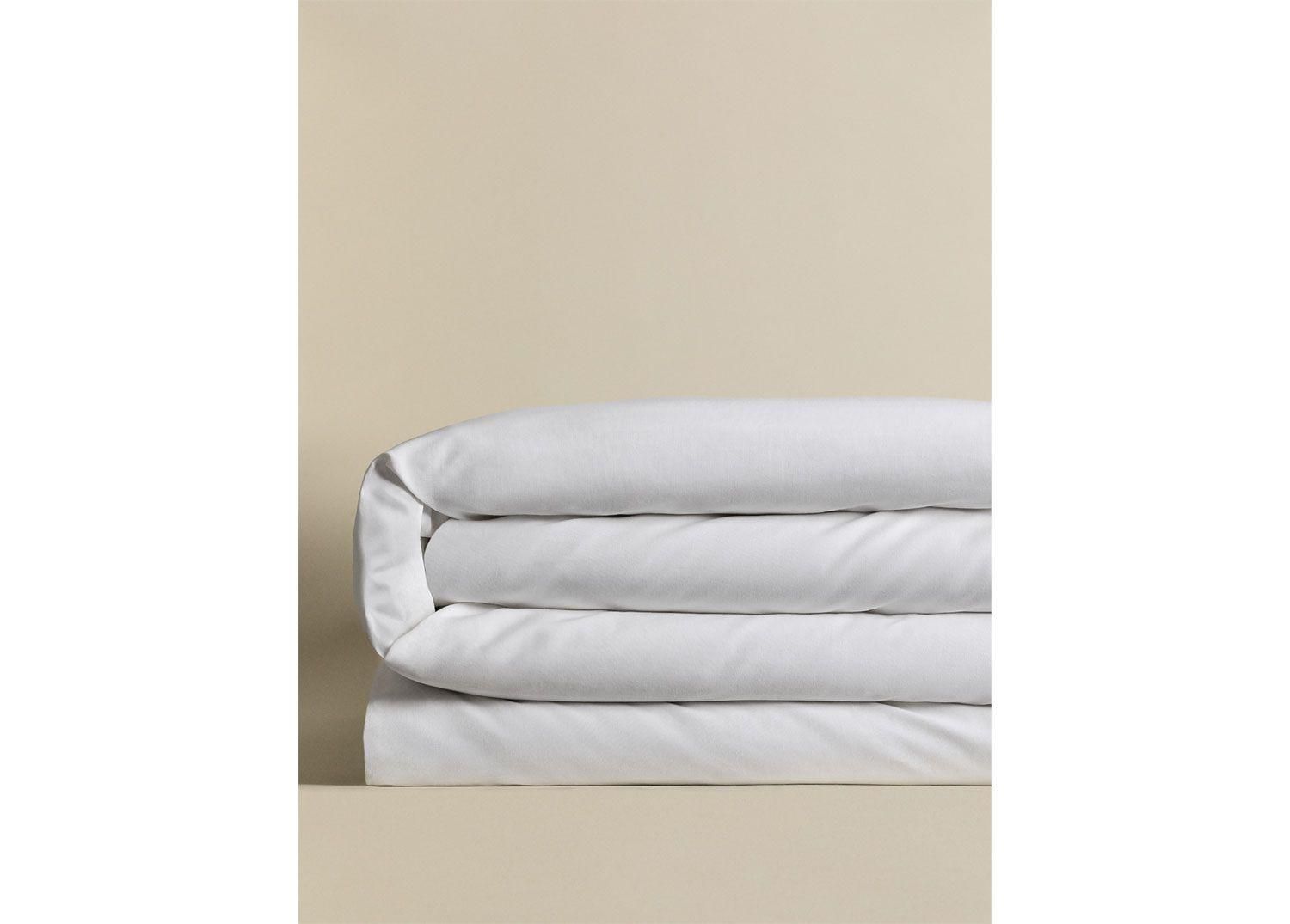 Housse De Couette En Percale De Coton 180 Fils Lesia Blanc - 3