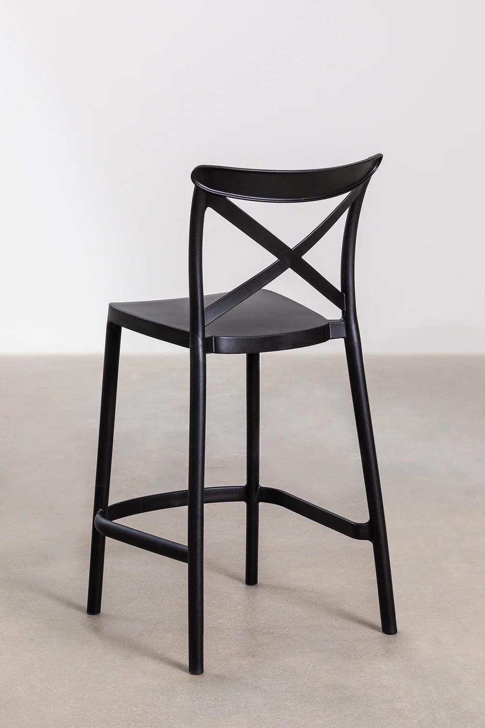 Pack De 2 Tabourets Hauts Otax Noir ?65 Cm - 4