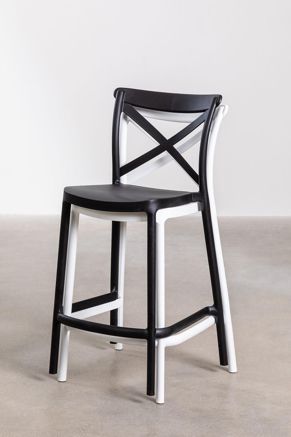 Pack De 2 Tabourets Hauts Otax Noir ?65 Cm - 7