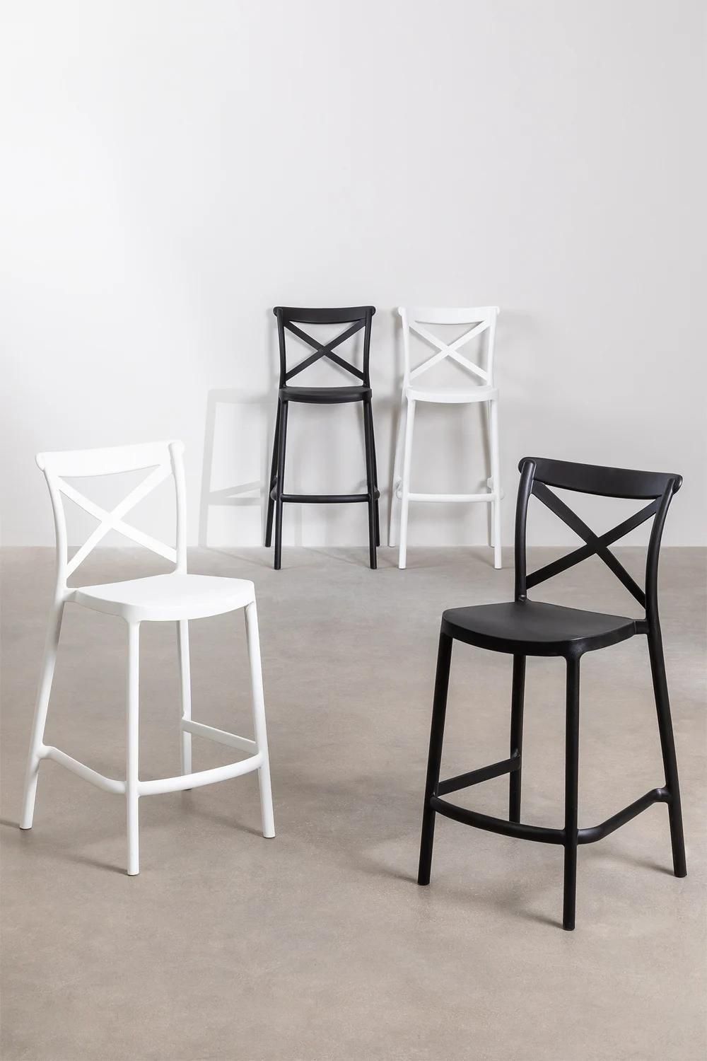 Pack De 2 Tabourets Hauts Otax Noir ?65 Cm - 8