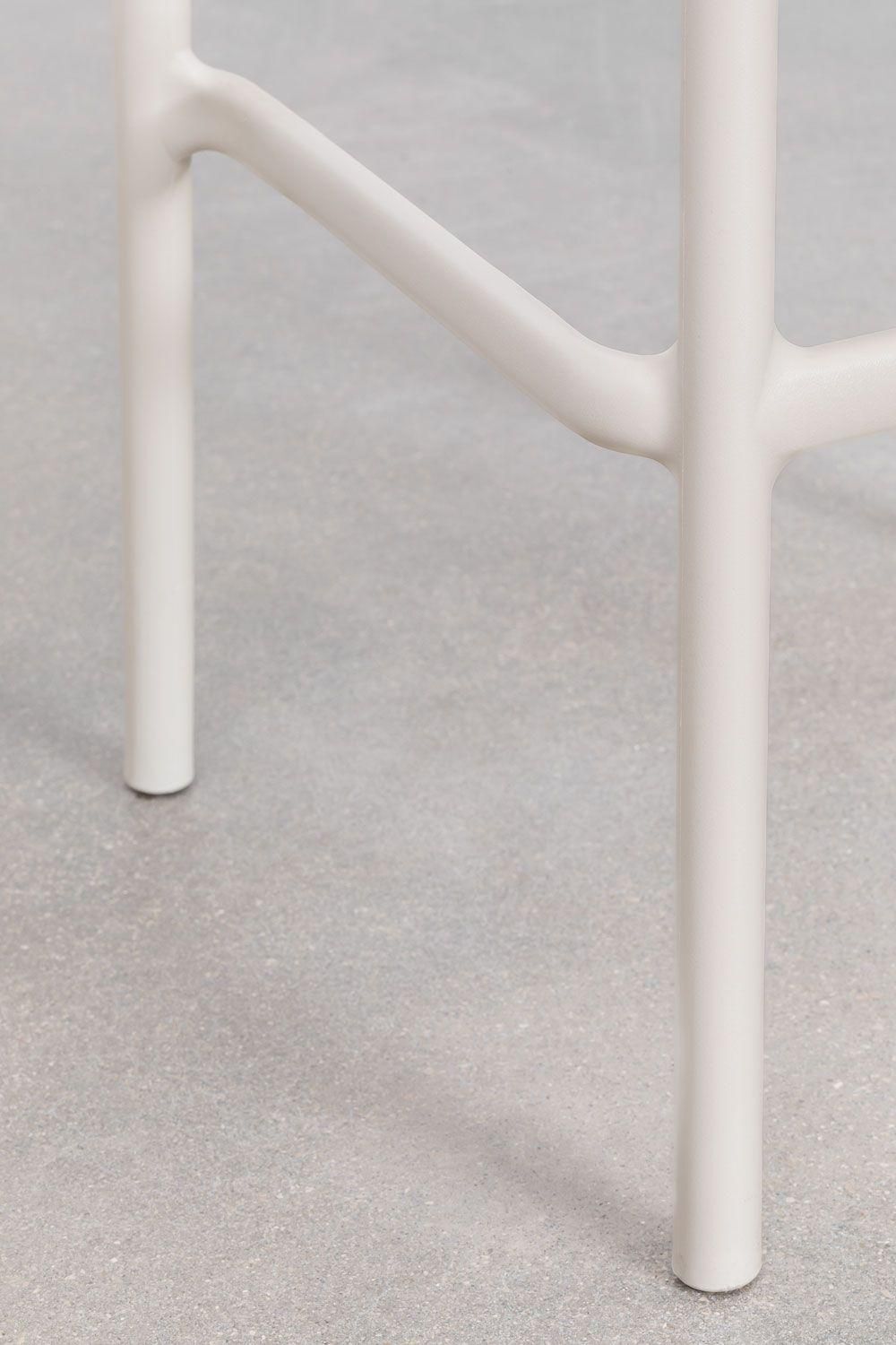 Pack De 2 Tabourets Hauts Empilables Wendell Tapioca Beige �77 Cm - 7